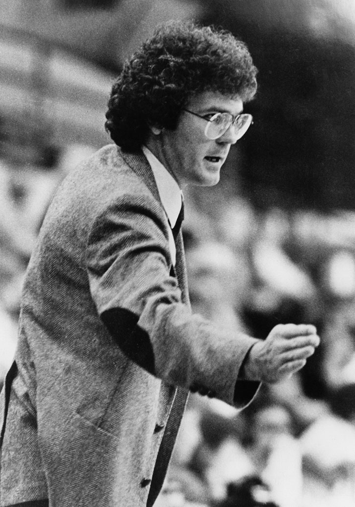 Selvig on the sidelines in the 1980s