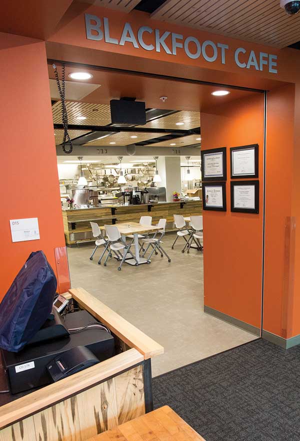 The Blackfoot Café is one of the teaching labs used by the Culinary Arts program.