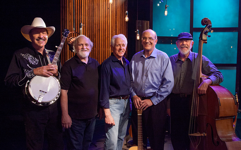 The New Big Sky Singers (left to right): Rob Quist, Gary Funk, Don Collins, Don MacDonald and Pete Hand.