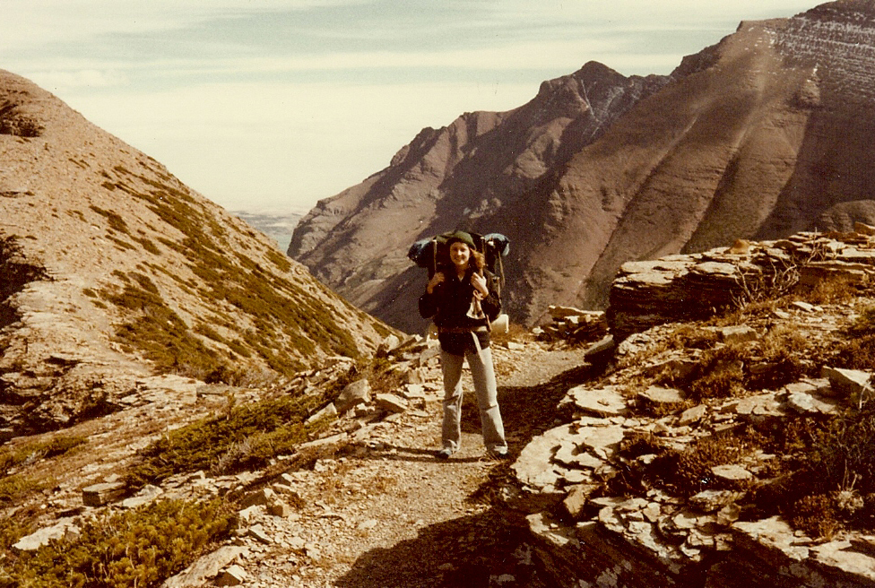 Haugerud trekked along Continental Divide Trail in Glacier National Park.