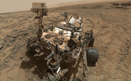 This self-portrait of Curiosity shows the rover at the Big Sky site on Mars.