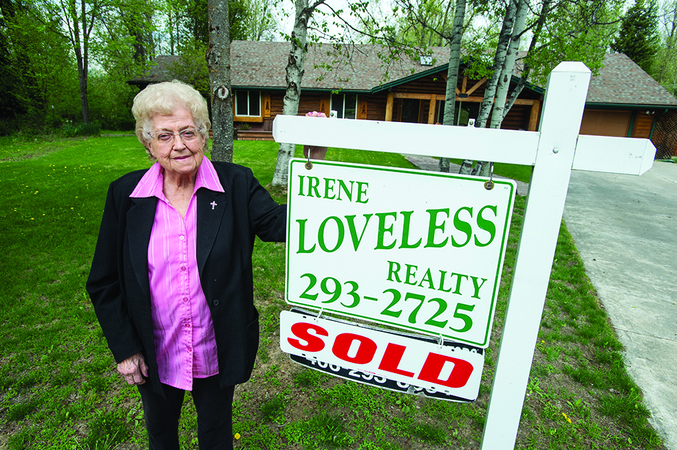 Irene Loveless, who helped UM students understand Libby’s real estate history, has been in the business for more than fifty years.