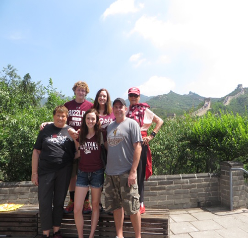 UM alumni on the Great Wall