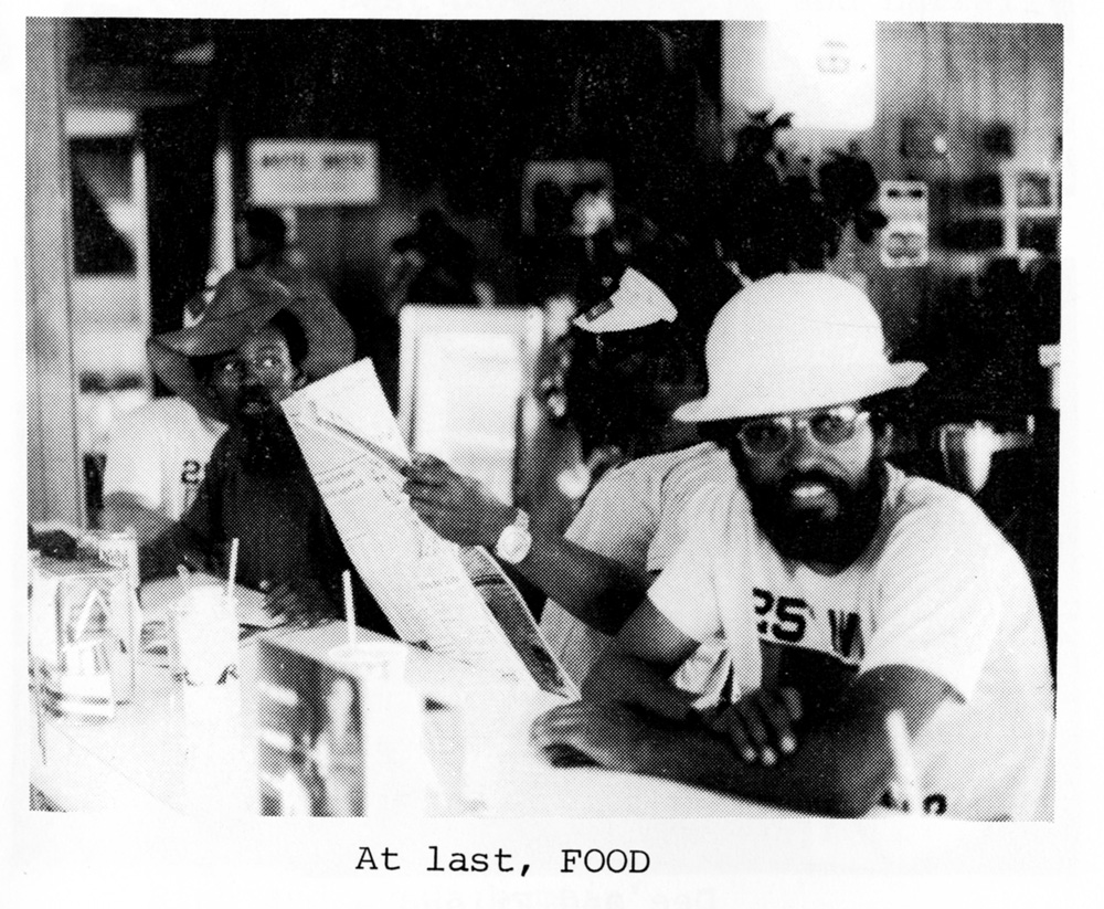Getting some food. (Image from the 1974-75 Watani, Archives & Special Collections, Mansfield Library, the University of Montana)