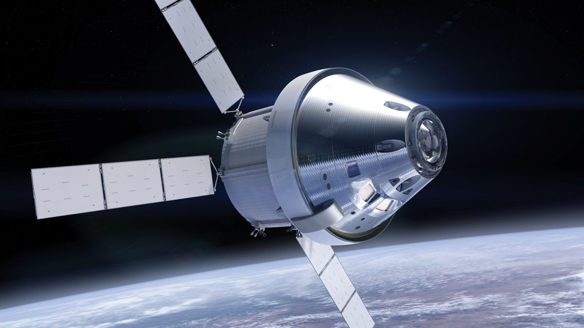 An artist’s concept of the Orion Service Module, the most advanced spacecraft ever designed.