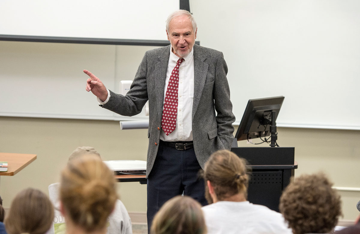 UM history Professor Harry Fritz has taught at UM for 50 years.