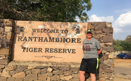 Tori Stahl at the Ranthambore National Park in India