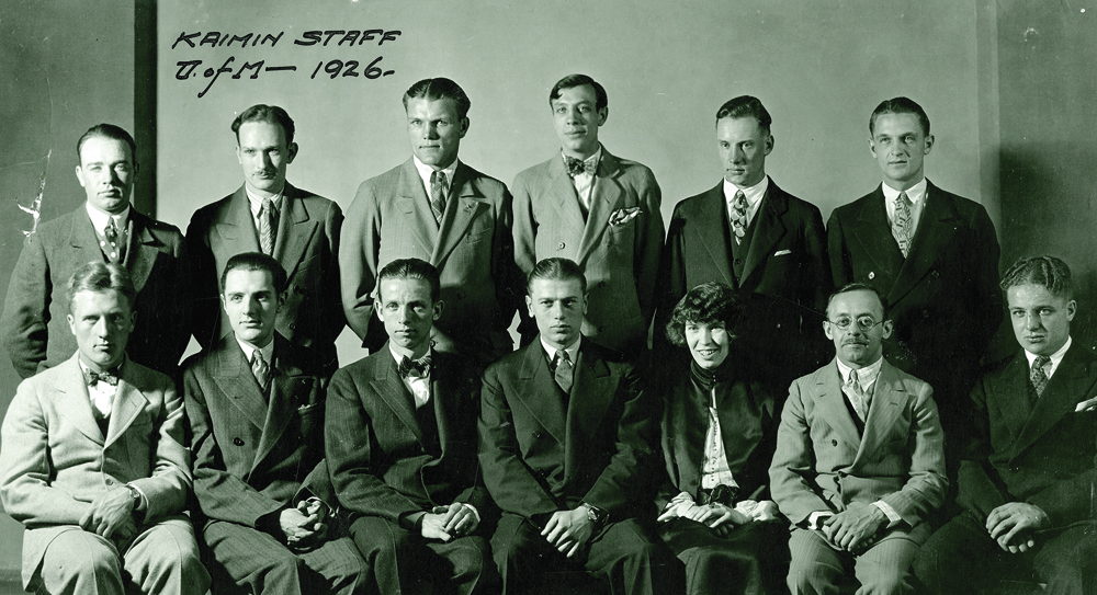 Kaimin Staff, 1926 (RG 06-5-7 Archives and Special Collections, Mansfield Library, University of Montana)