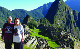 Nancy Halverson Cabe and Linda Phillips Knoblock in Peru