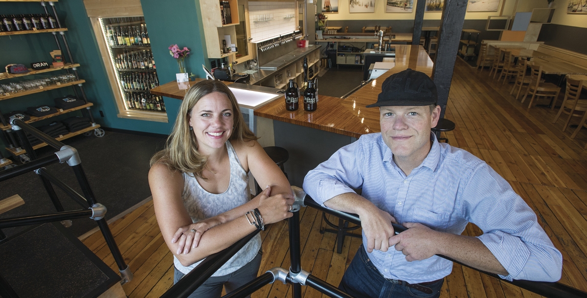 Sarah and Zach Millar recently opened the Dram Shop in downtown Missoula.