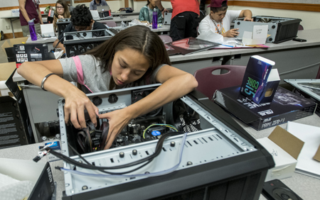 Native American students underwent a STEM training camp at UM this summer.
