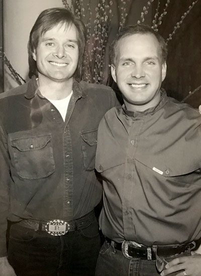 Ryan and Garth Brooks in 1989