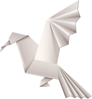 origami dove illustration