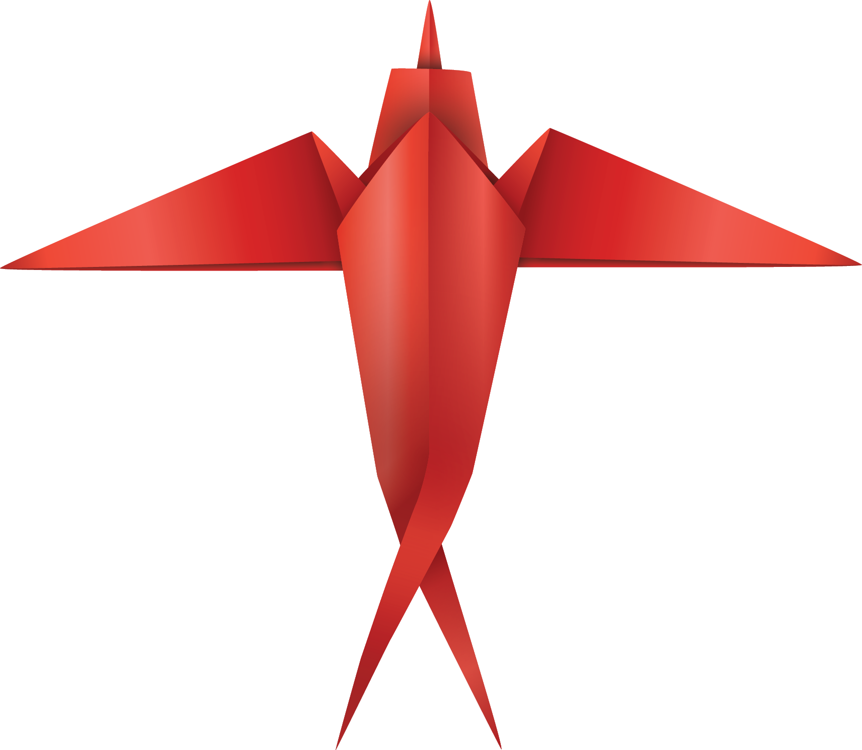 origami swallow illustration