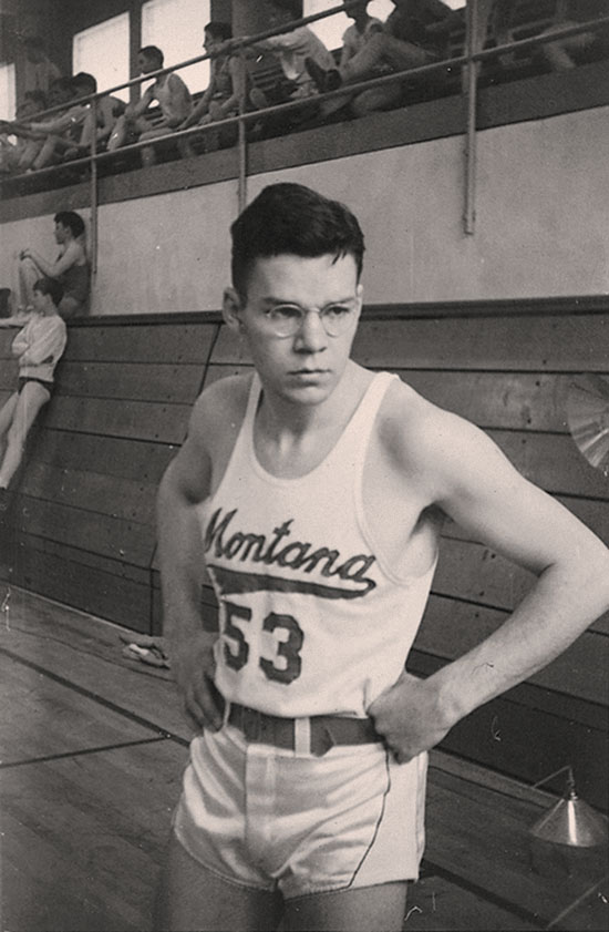 Dr. Jack Burgess, who played basketball at UM in the early 1940s, went on to play in The Secret Game in Durham, N.C., in 1944. (Photo courtesy of Burgess family)