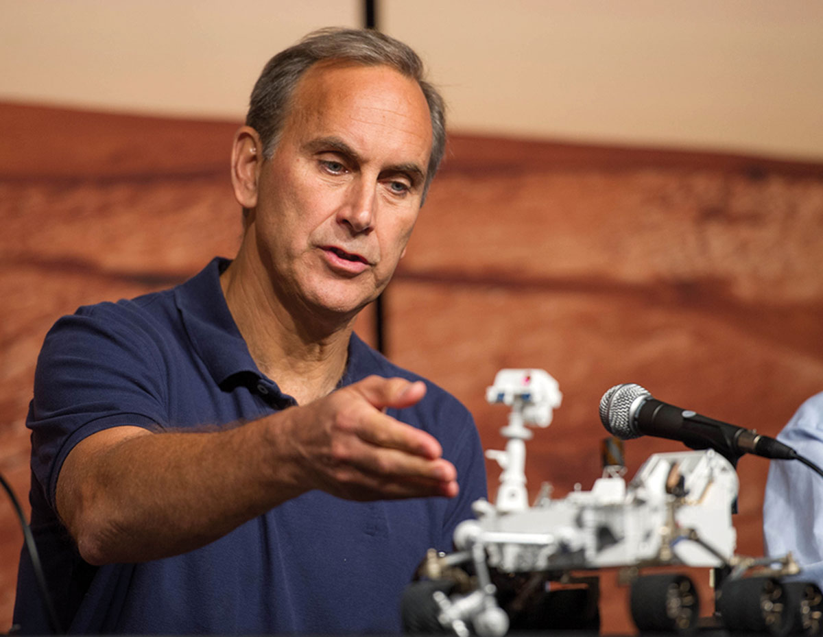 John Grotzinger, M.S. ’81, spent eight years as chief scientist for Curiosity, the NASA rover currently exploring Mars.