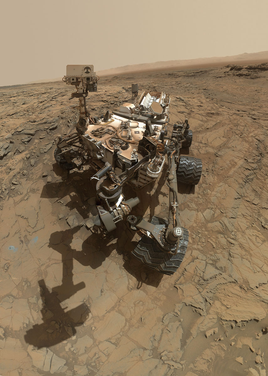 This self-portrait of Curiosity shows the rover at the Big Sky site on Mars. The scene combines dozens of images taken during the 1,126th Martian day of Curiosity’s work.