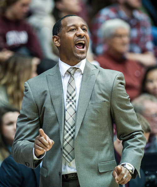 Travis DeCuire, a former star for the Montana Grizzlies, is in his third year coaching at his alma mater.