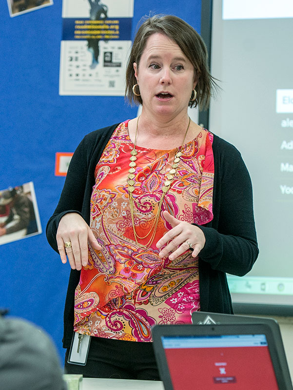 Anna Baldwin, Montana’s Teacher of the Year in 2014, teaches English at Arlee High School on the Flathead Indian Reservation.