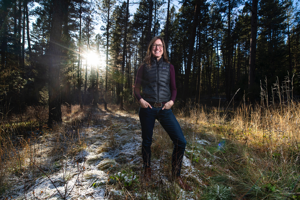 Libby Metcalf, associate professor in UM's W.A. Franke College of Forestry and Conservation, works to advance the mission of S.E.A. Change on campus. Photo by Tommy Martino